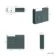 Monaco Mystic Green Basin Vanity and Back To Wall Toilet Unit 1000mm (Excludes Pan & Cistern) - Brushed Brass Accents