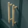 Monaco Mystic Green Basin Vanity and Back To Wall Toilet Unit 1000mm (Excludes Pan & Cistern) - Brass Knurled Handles