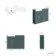 Monaco Mystic Green Combination Vanity Basin with Marble Top 1000mm (Excludes Pan & Cistern) - Brass Knurled Handles