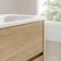 Jerez Country Oak Wall Hung Drawer Vanity with Matt White Double Basin 1200mm