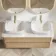 Jerez Country Oak Double Wall Hung Drawer Vanity with Marble Top & Curved Basin 1200mm