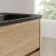 Jerez Country Oak Wall Hung Drawer Vanity with Black Double Basin 1200mm