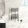 Naples Electric Premium Brushed Gunmetal Straight Heated Towel Rail 650x400mm