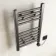 Naples Electric Premium Brushed Gunmetal Straight Heated Towel Rail 650x400mm