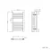 Naples Electric Premium Brushed Gunmetal Straight Heated Towel Rail 650x400mm