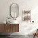 Naples Electric Premium Brushed Copper Straight Heated Towel Rail 650x400mm