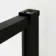 Munich Matt Black Grid 8mm Wet Room Shower Glass 900mm & 250mm Pivotal Return Panel