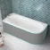 Oakham 1700 Space Saving Bath - Left Handed ( Excludes Bath Panel)