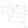 Oakham 1700 Space Saving Bath - Left Handed ( Excludes Bath Panel)