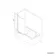 P Shaped 1600 Shower Bath with Front Panel & 4mm Screen - Right Handed