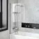 Dover 1600x750 Keyhole Shower Bath & 6mm Easy Clean Screen