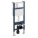 Idaho Pneumatic Wall Hung Toilet Frame and Concealed Cistern with Brushed Gunmetal Flush Plate - Square Buttons