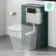 Detroit Cable Operated Concealed Cistern With Brushed Copper Round Push Button Dia.48mm