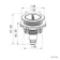 Detroit Cable Operated Concealed Cistern With Brushed Gunmetal Round Push Button Dia.48mm