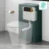 Detroit Cable Operated Concealed Cistern With Brushed Copper Square Push Button