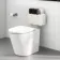 Detroit Cable Operated Concealed Cistern With Brushed Gunmetal Square Push Button