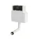 Arizona Pneumatic Concealed Cistern With Brushed Copper Round Push Button