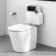 Arizona Pneumatic Concealed Cistern With Brushed Gunmetal Round Push Button