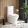 Beverly Rimless Tornado Fully Back To Wall Close Coupled Toilet With Soft Close Seat