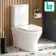 Beverly Rimless Tornado Fully Back To Wall Close Coupled Toilet With Premium Soft Close Seat