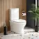 Beverly Rimless Tornado Fully Back To Wall Close Coupled Toilet With Premium Soft Close Seat
