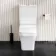 Ventura Rimless Tornado Fully Back To Wall Close Coupled Toilet With Soft Close Seat