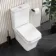 Ventura Rimless Tornado Fully Back To Wall Close Coupled Toilet With Soft Close Seat