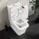 Ventura Rimless Tornado Fully Back To Wall Close Coupled Toilet With Soft Close Seat