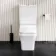 Ventura Rimless Tornado Fully Back To Wall Close Coupled Toilet With Premium Soft Close Seat