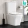 Ventura Rimless Tornado Fully Back To Wall Close Coupled Toilet With Premium Soft Close Slim Seat