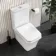 Ventura Rimless Tornado Fully Back To Wall Close Coupled Toilet With Premium Soft Close Slim Seat