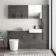 Harper Charcoal Elm Combination Vanity Basin with Marble Top & Boston Toilet 1500mm - Black Accents
