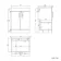 Mersey Gloss White Combination Vanity Basin and Houston Toilet 1100mm - Black Accents