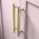 Bermuda Cashmere Pink Cabinet with Marble Top 1200mm (Excludes Counter Top Basin) - Brass Knurled Handles