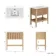 Maru Oak Carrara Marble Vanity Unit & Undermount Basin 800mm
