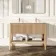 Maru Oak Carrara Marble Vanity Unit & Undermount Basin 1200mm
