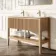 Maru Oak Carrara Marble Vanity Unit & Undermount Basin 1200mm