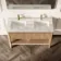 Maru Oak Carrara Marble Vanity Unit & Undermount Basin 1200mm