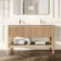 Maru Oak Carrara Marble Vanity Unit & Undermount Basin 1400mm