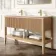 Maru Oak Carrara Marble Vanity Unit & Undermount Basin 1400mm