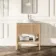 Maru Oak Wood Grain Vanity Cabinet 800mm with Carrara Marble Top - Basin Not Included