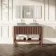 Maru Walnut Wood Grain Vanity Cabinet 1200mm with Carrara Marble Top - Basin Not Included