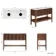 Maru Walnut Wood Grain Vanity Cabinet 1200mm with Carrara Marble Top - Basin Not Included