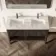 Maru Black Oak Carrara Marble Vanity Unit & Undermount Basin 1200mm