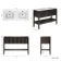 Maru Black Oak Carrara Marble Vanity Unit & Undermount Basin 1200mm
