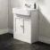 Monaco Cotton White Basin Vanity 600mm