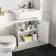 Monaco Cotton White Basin Vanity 600mm