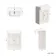 Monaco Cotton White Basin Vanity 600mm