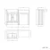 Monaco Cotton White Basin Vanity and Back To Wall Toilet Unit 1200mm (Excludes Pan & Cistern)