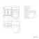 Monaco Cotton White Combination Vanity Basin and Miami Toilet 1200mm